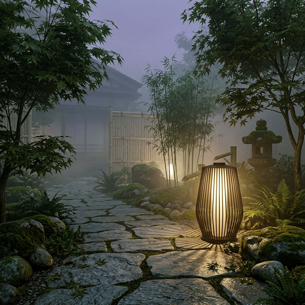 Olyris Outdoor Floor Lamp - Minimalist Solar Ambient Lighting