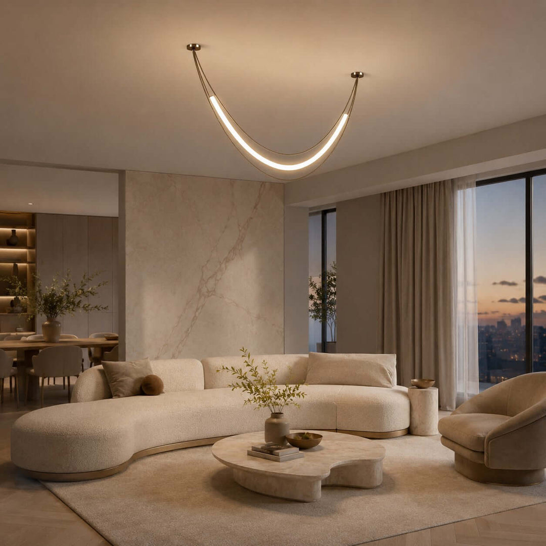 Ondine Linear Chandelier - Modern Acrylic Art Decor Chandelier | Vinlighting