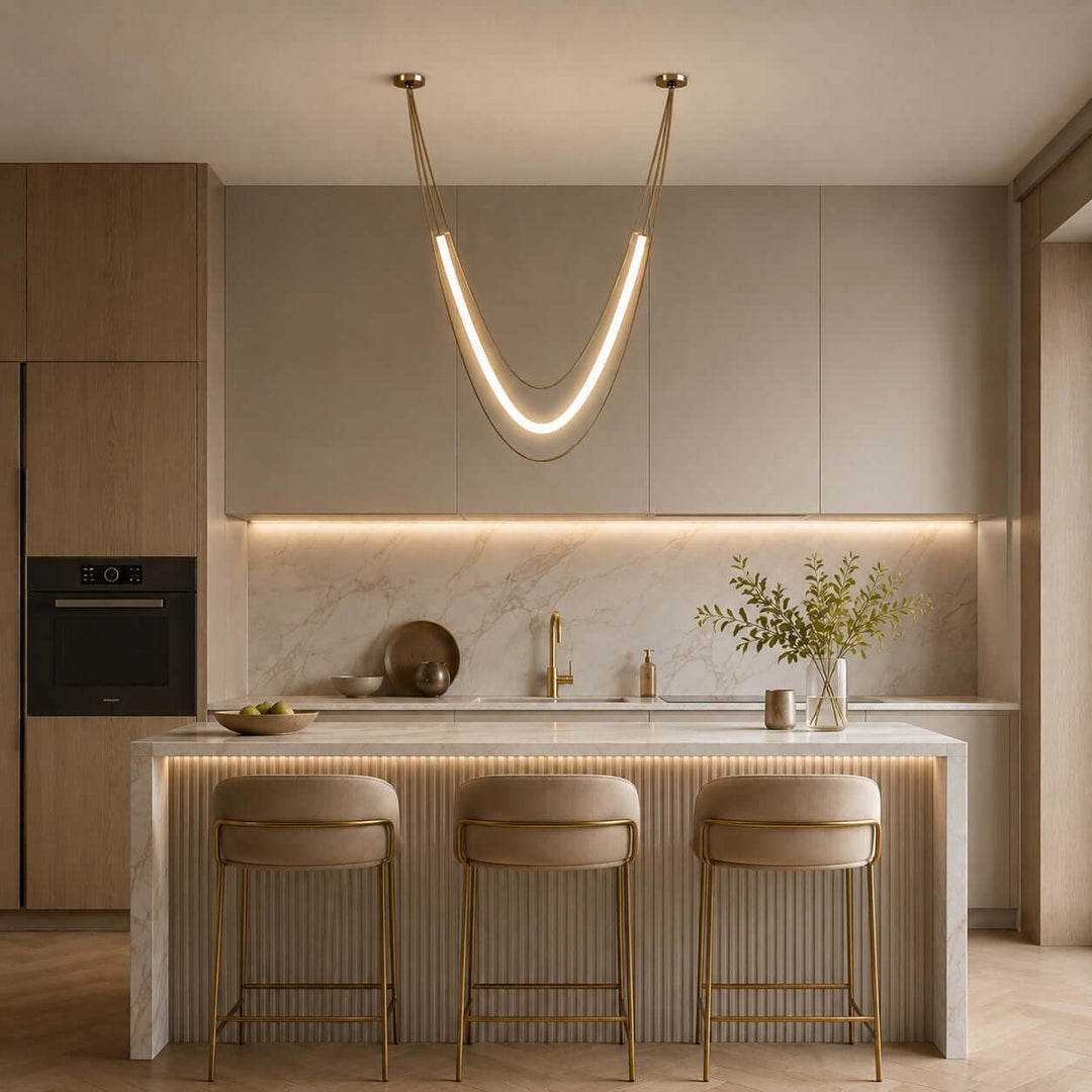 Ondine Linear Chandelier - Modern Acrylic Art Decor Chandelier | Vinlighting