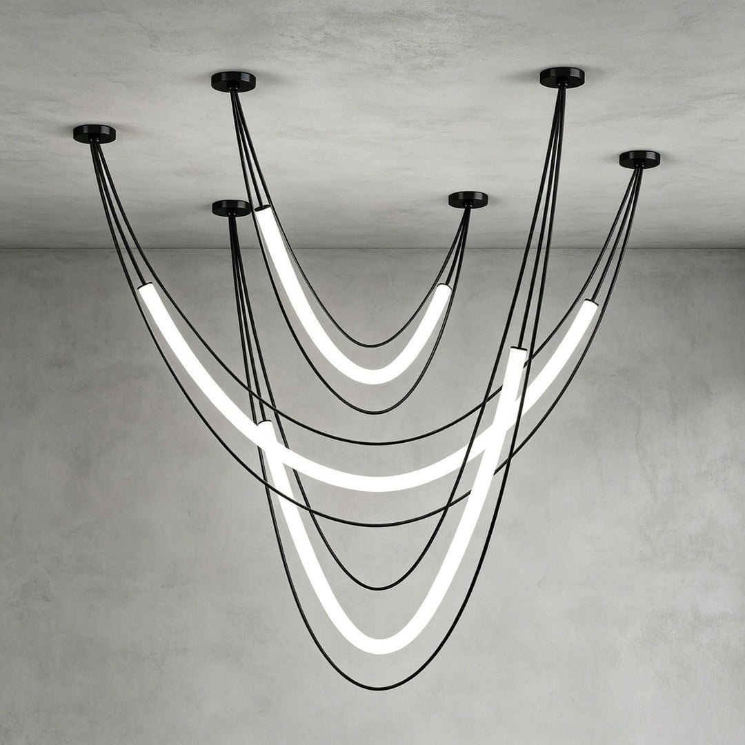 Ondine Linear Chandelier - Modern Acrylic Art Decor Chandelier | Vinlighting