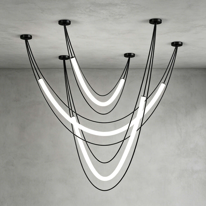 Ondine Linear Chandelier - Modern Acrylic Art Decor Chandelier | Vinlighting