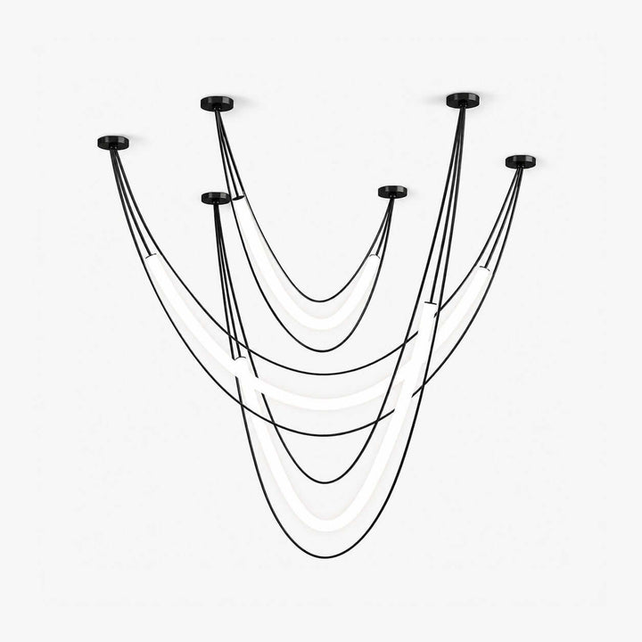 Ondine Linear Chandelier - Modern Acrylic Art Decor Chandelier | Vinlighting