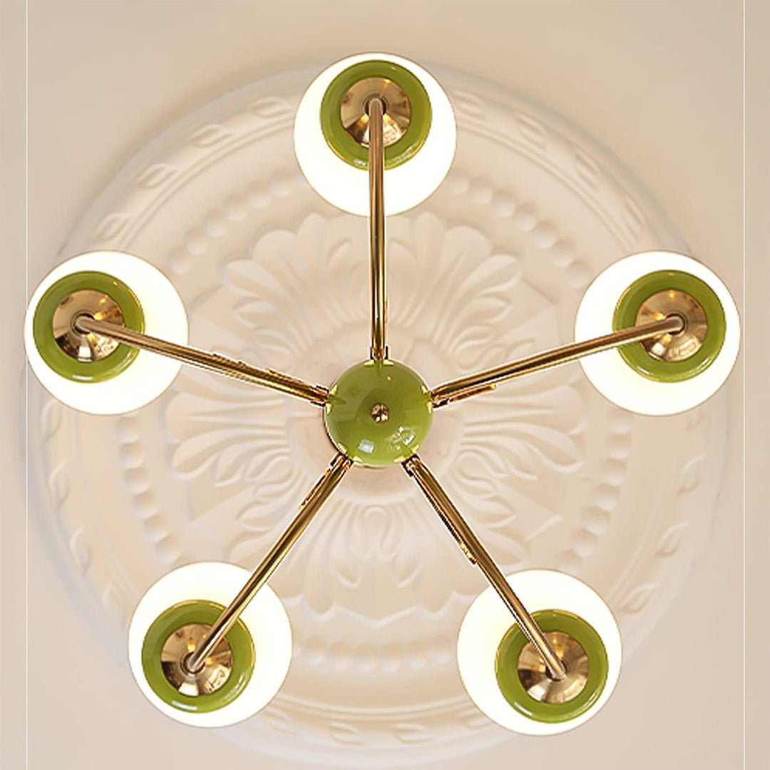 Onyx Chandelier | Elegant Glass & Gold Vintage Lighting | Vinlighting | Vinlighting