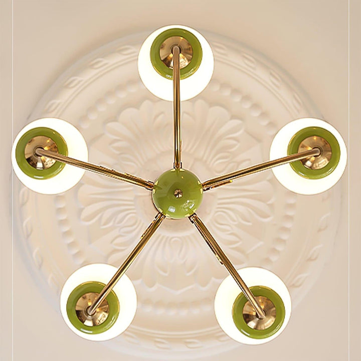 Onyx Chandelier | Elegant Glass & Gold Vintage Lighting | Vinlighting | Vinlighting
