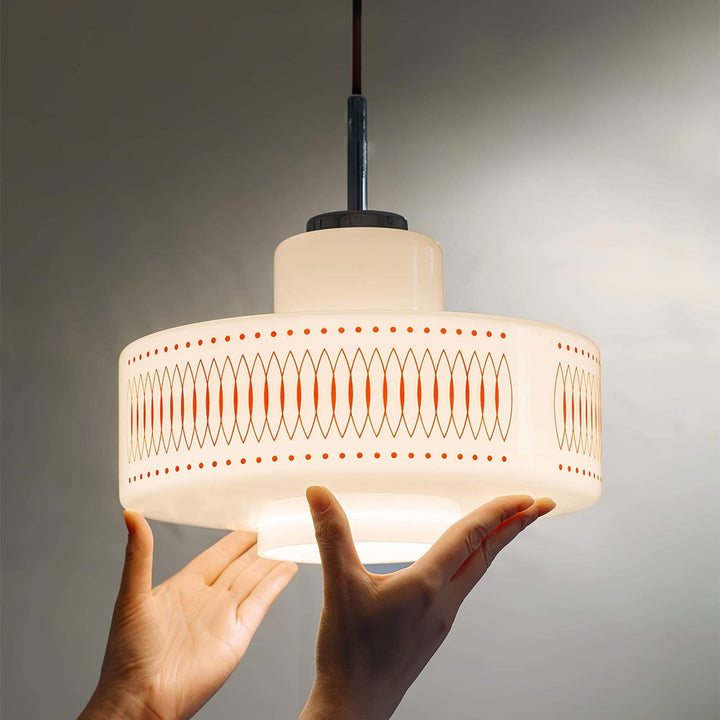 Opaline Pendant Light - Modern Glass Chandelier for Dining Room