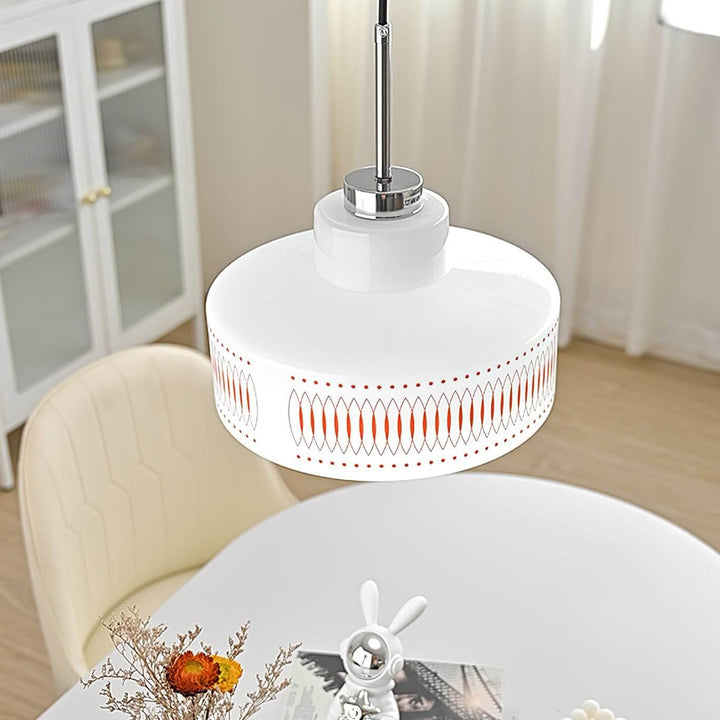 Opaline Pendant Light - Modern Glass Chandelier for Dining Room