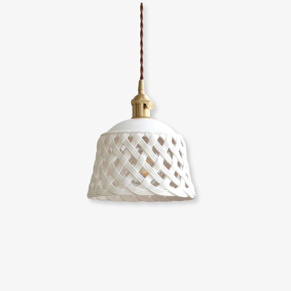 Openwork Ceramic Pendant Lamp - Vinlighting