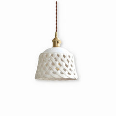 Openwork Ceramic Pendant Lamp