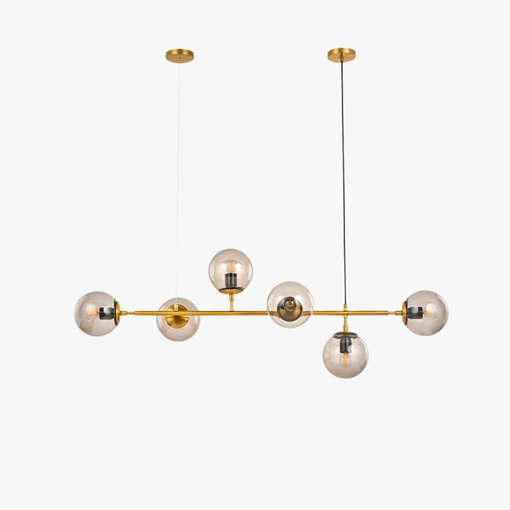 Orb Glass Chandelier | Elegant Brass & Glass Modern Lighting | Vinlighting | Vinlighting