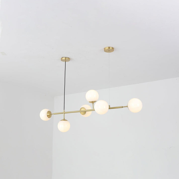 Orb Glass Chandelier | Elegant Brass & Glass Modern Lighting | Vinlighting | Vinlighting