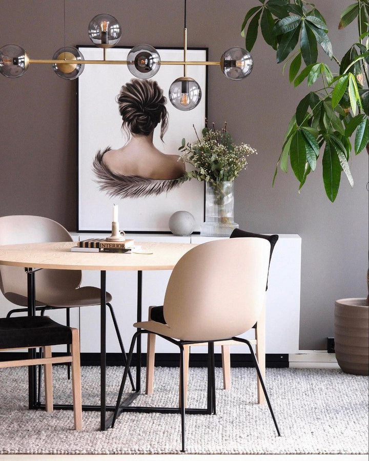 Orb Glass Chandelier | Elegant Brass & Glass Modern Lighting | Vinlighting | Vinlighting