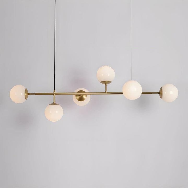 Orb Glass Chandelier | Elegant Brass & Glass Modern Lighting | Vinlighting | Vinlighting