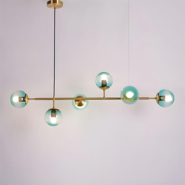 Orb Glass Chandelier | Elegant Brass & Glass Modern Lighting | Vinlighting | Vinlighting