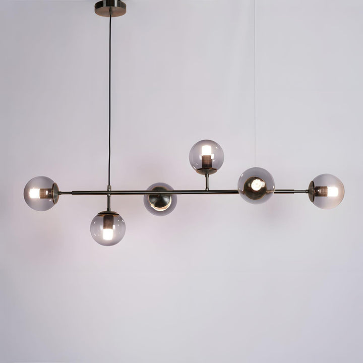 Orb Glass Chandelier | Elegant Brass & Glass Modern Lighting | Vinlighting | Vinlighting