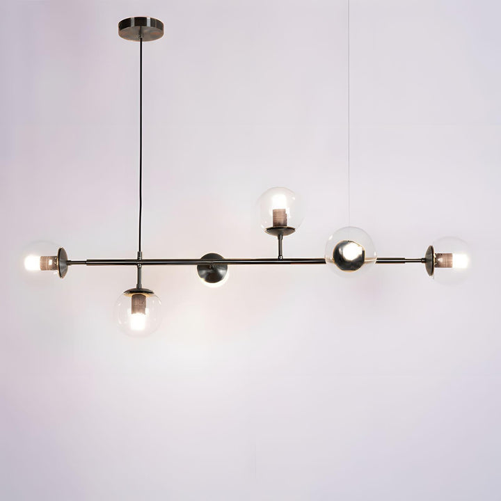 Orb Glass Chandelier | Elegant Brass & Glass Modern Lighting | Vinlighting | Vinlighting