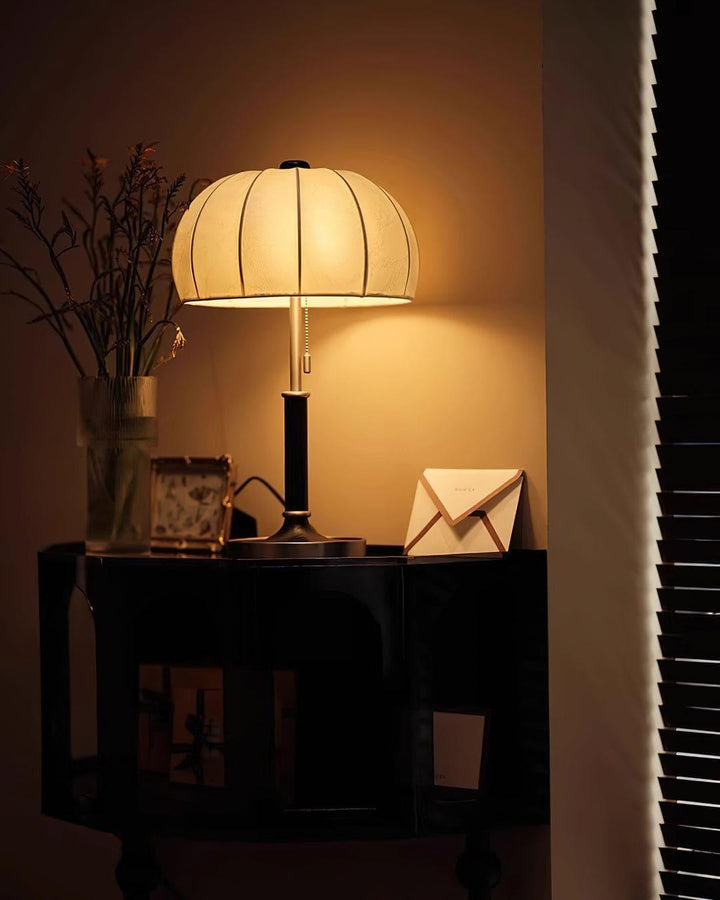 Orchid Fabric Table Lamp - Rustic & Vintage Charm | Vinlighting | Vinlighting