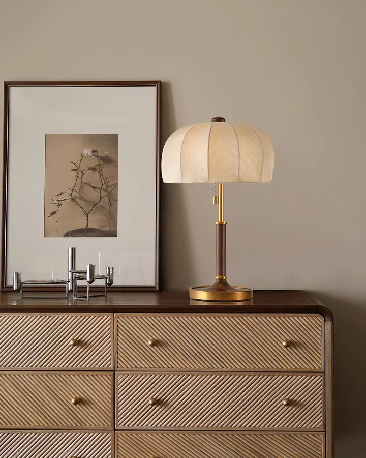 Orchid Fabric Table Lamp - Rustic & Vintage Charm | Vinlighting | Vinlighting