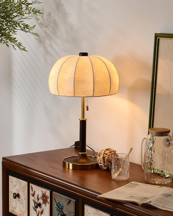Orchid Fabric Table Lamp - Rustic & Vintage Charm | Vinlighting | Vinlighting