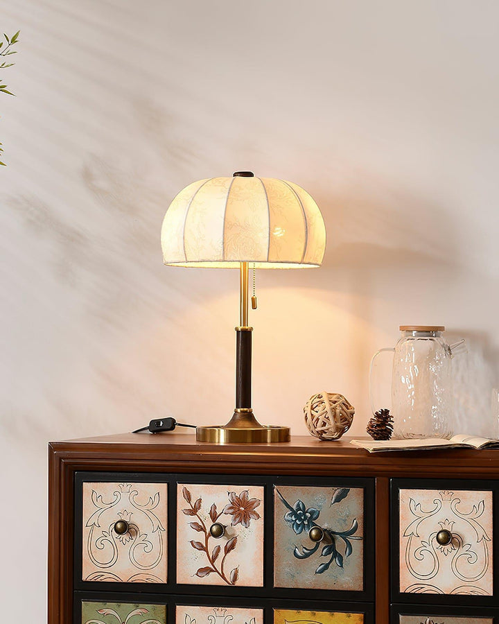 Orchid Fabric Table Lamp - Rustic & Vintage Charm | Vinlighting | Vinlighting
