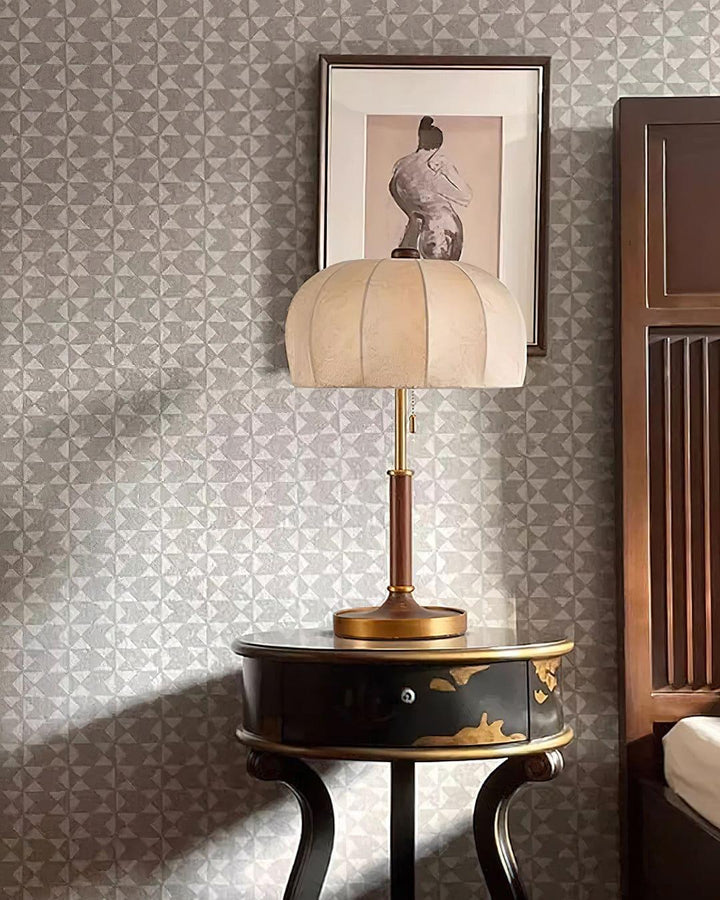 Orchid Fabric Table Lamp - Rustic & Vintage Charm | Vinlighting | Vinlighting