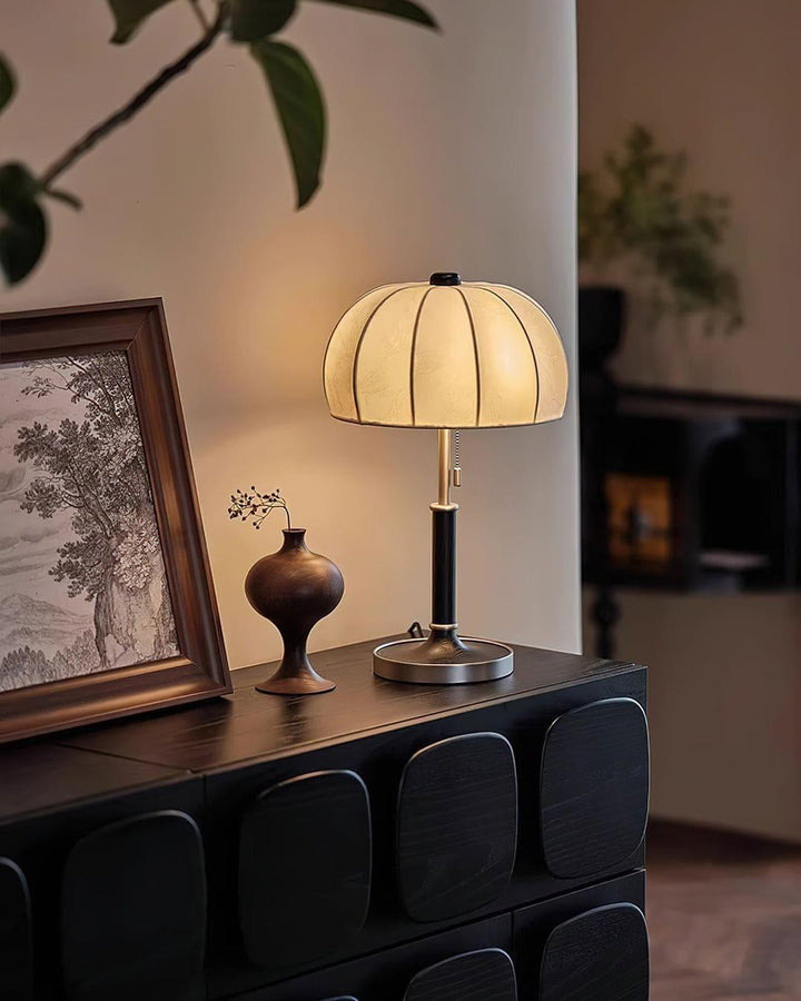 Orchid Fabric Table Lamp - Rustic & Vintage Charm | Vinlighting | Vinlighting