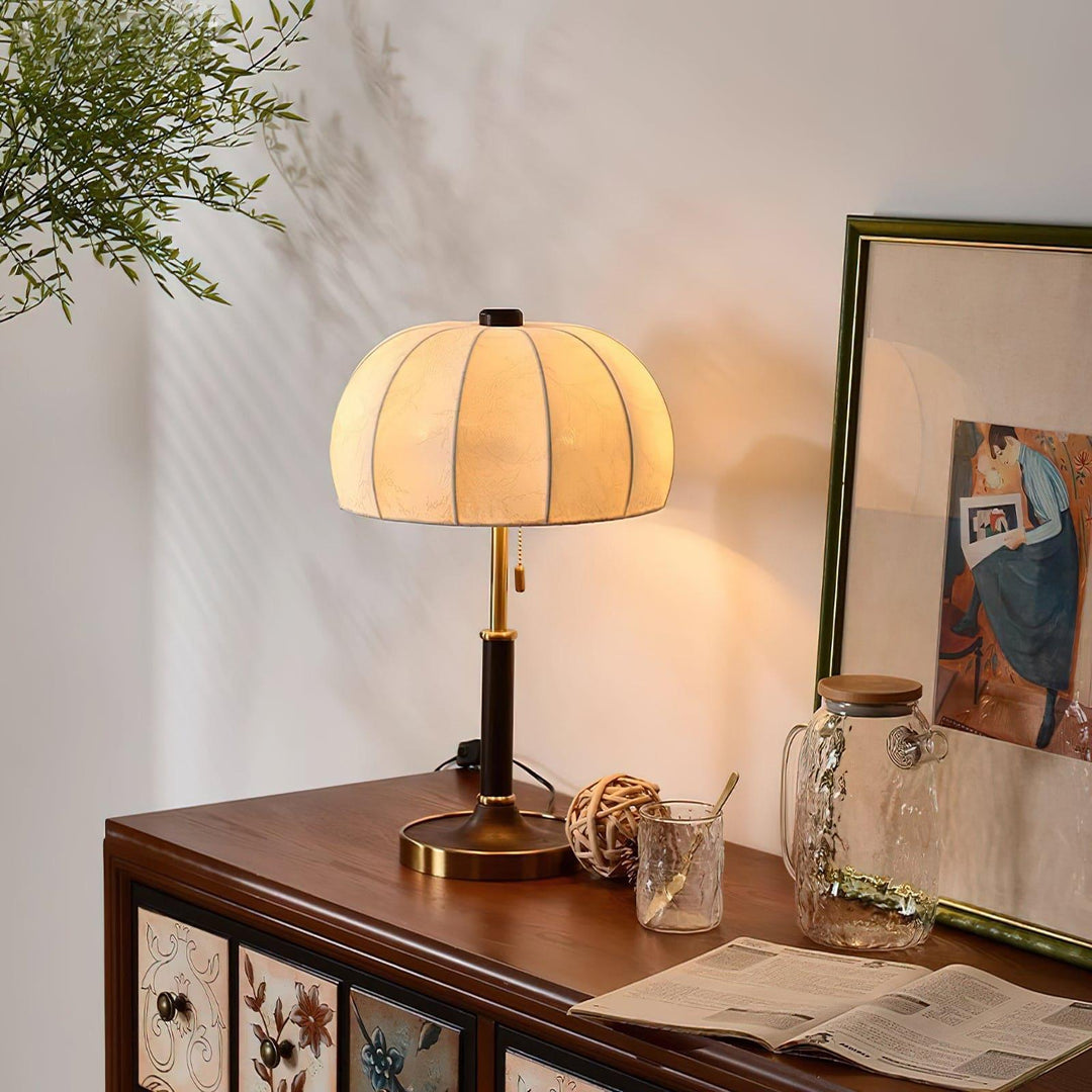 Orchid Fabric Table Lamp - Rustic & Vintage Charm | Vinlighting | Vinlighting