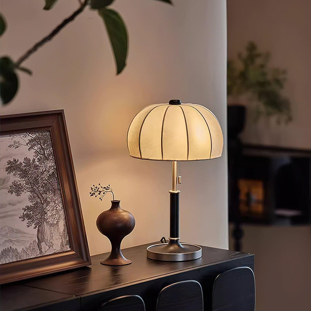 Orchid Fabric Table Lamp - Rustic & Vintage Charm | Vinlighting | Vinlighting