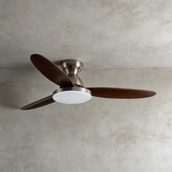 Orixon Ceiling Fan Light | Modern Solid Wood Dining Room