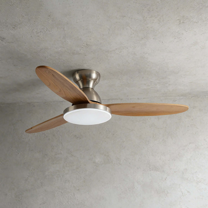 Orixon Ceiling Fan Light | Modern Solid Wood Dining Room