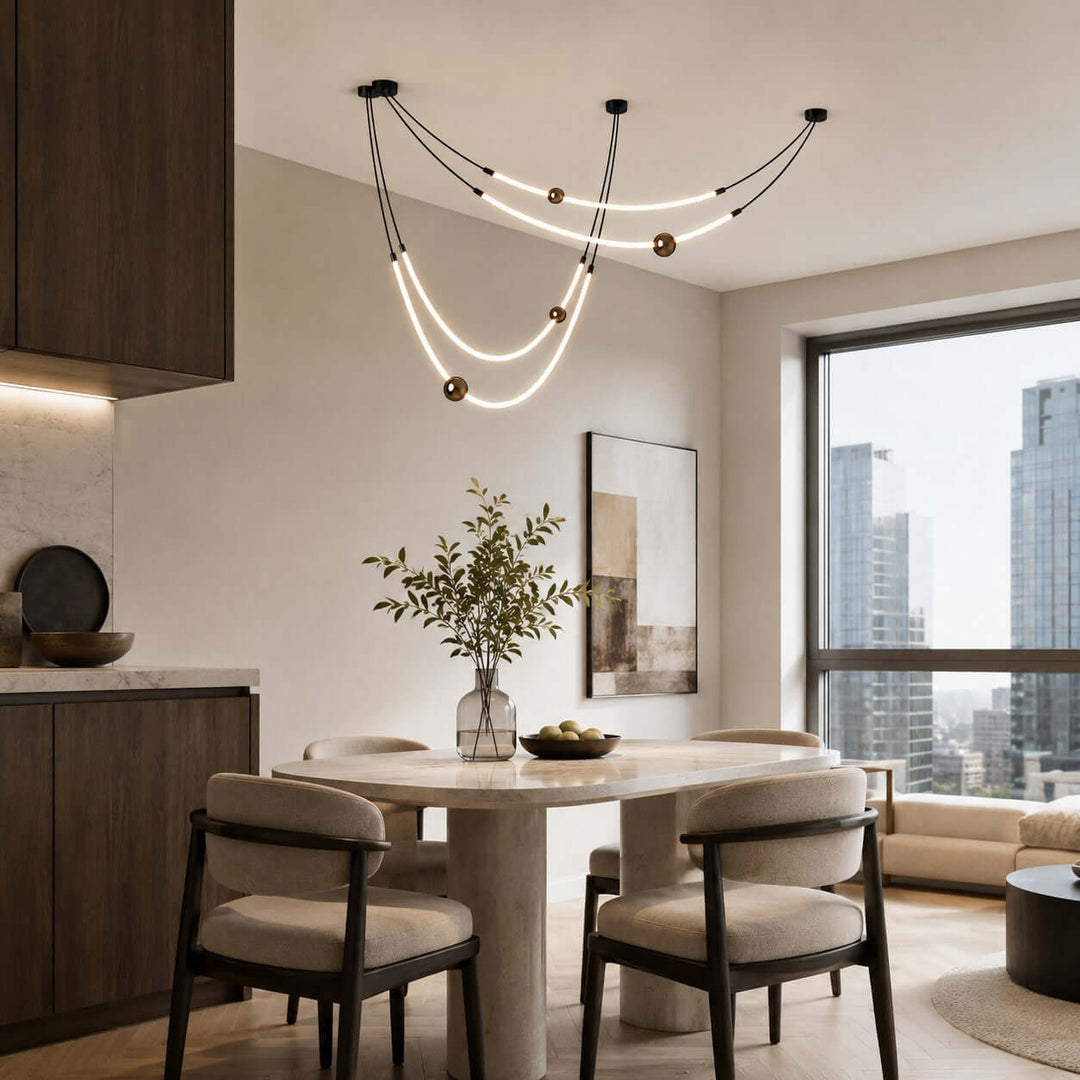 Orlith Chandelier - Nordic Art Decorative Dining Room Light | Vinlighting