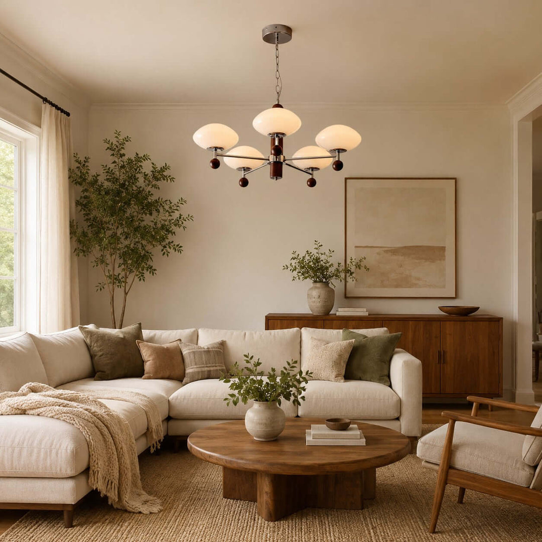 Ormira Chandelier - Vintage French Glass for Dining Room Decor | Vinlighting