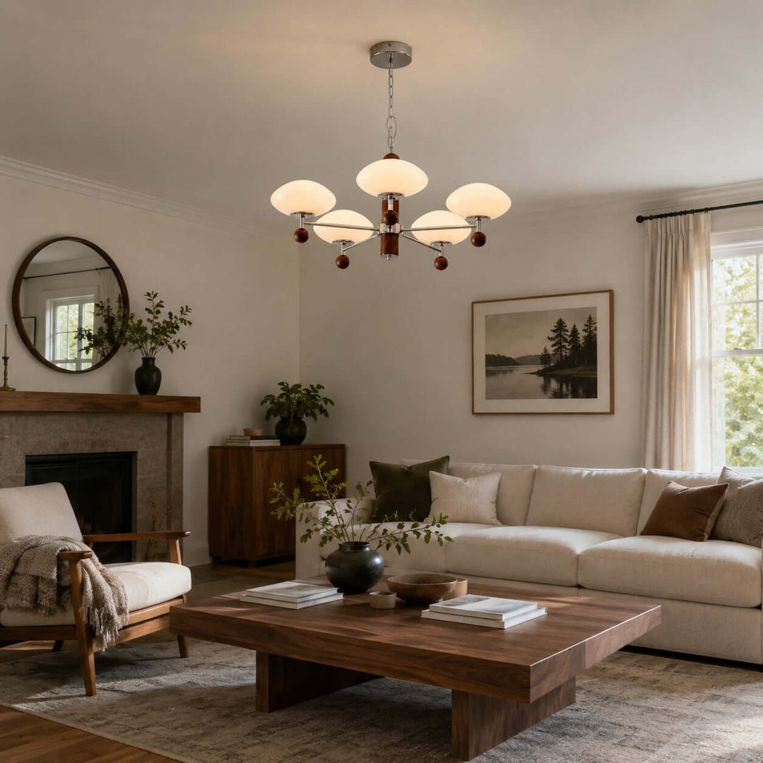 Ormira Chandelier - Vintage French Glass for Dining Room Decor | Vinlighting