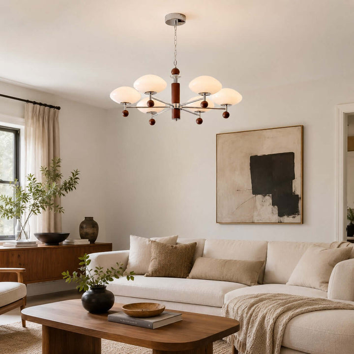 Ormira Chandelier - Vintage French Glass for Dining Room Decor | Vinlighting