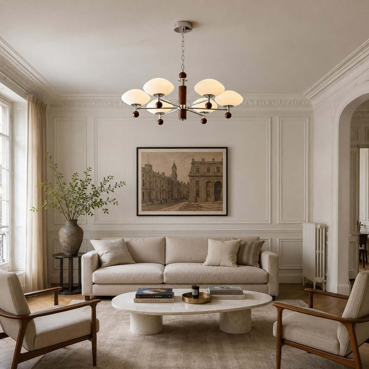Ormira Chandelier - Vintage French Glass for Dining Room Decor | Vinlighting