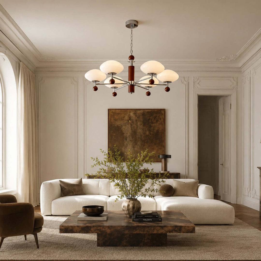 Ormira Chandelier - Vintage French Glass for Dining Room Decor | Vinlighting