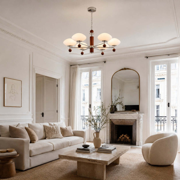 Ormira Chandelier - Vintage French Glass for Dining Room Decor | Vinlighting