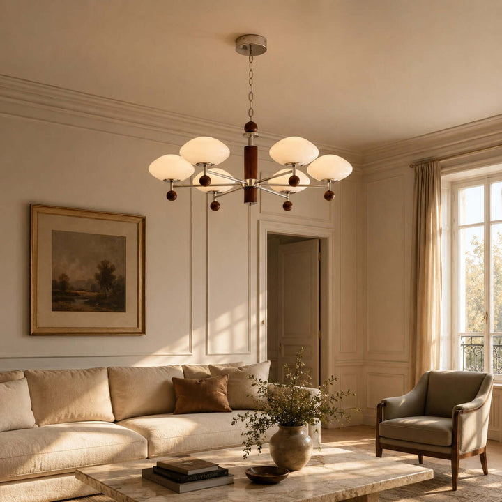 Ormira Chandelier - Vintage French Glass for Dining Room Decor | Vinlighting