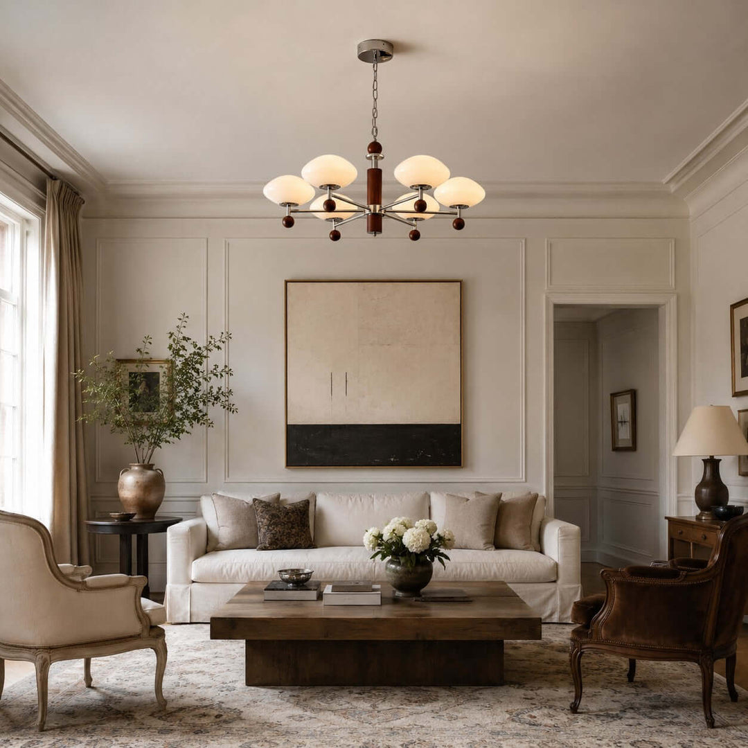 Ormira Chandelier - Vintage French Glass for Dining Room Decor | Vinlighting
