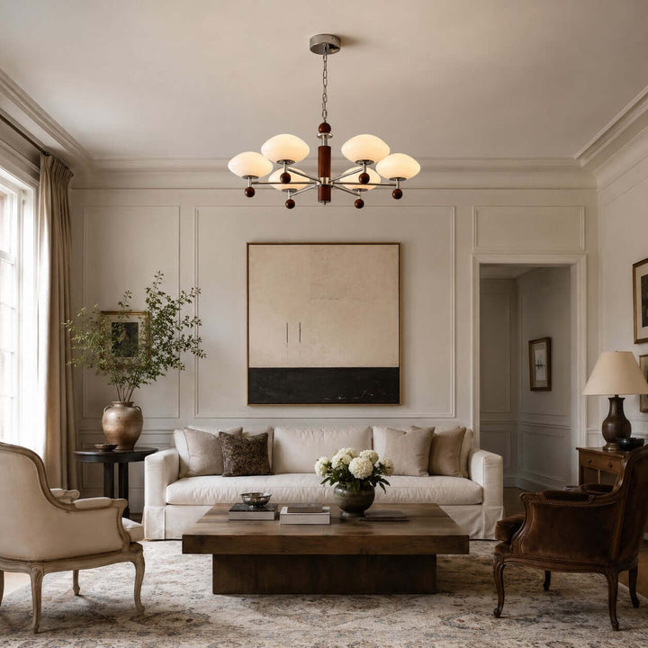 Ormira Chandelier - Vintage French Glass for Dining Room Decor | Vinlighting