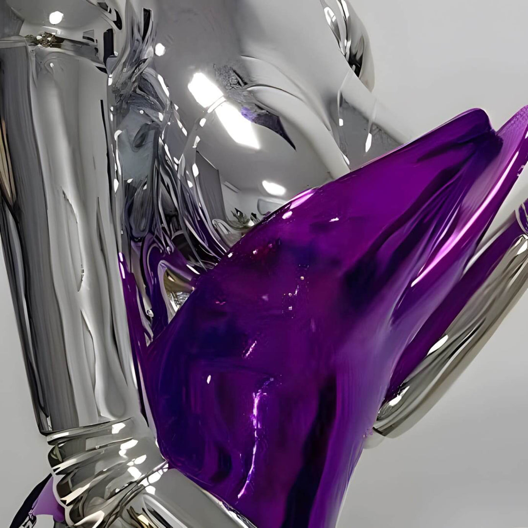 Orquix Floor Lamp – Silver Sculpture Decorative Floor Lamp Ornament