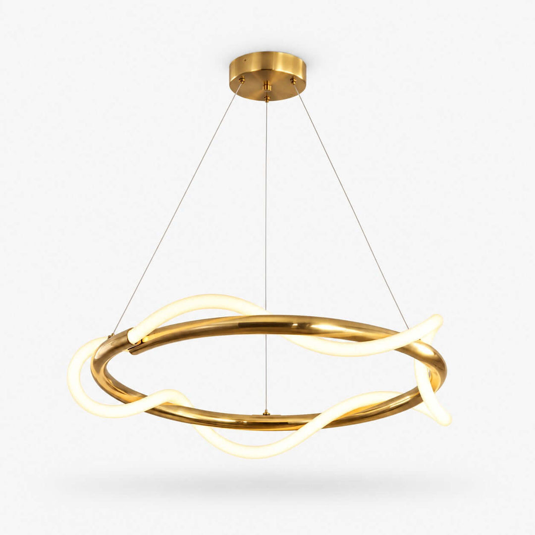 Orvane Chandelier Antique Brass LED Light for Kitchen Islands