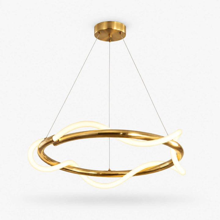 Orvane Chandelier Antique Brass LED Light for Kitchen Islands