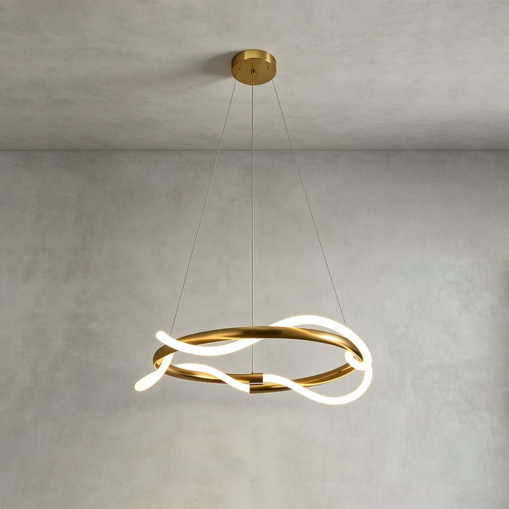 Orvane Chandelier Antique Brass LED Light for Kitchen Islands