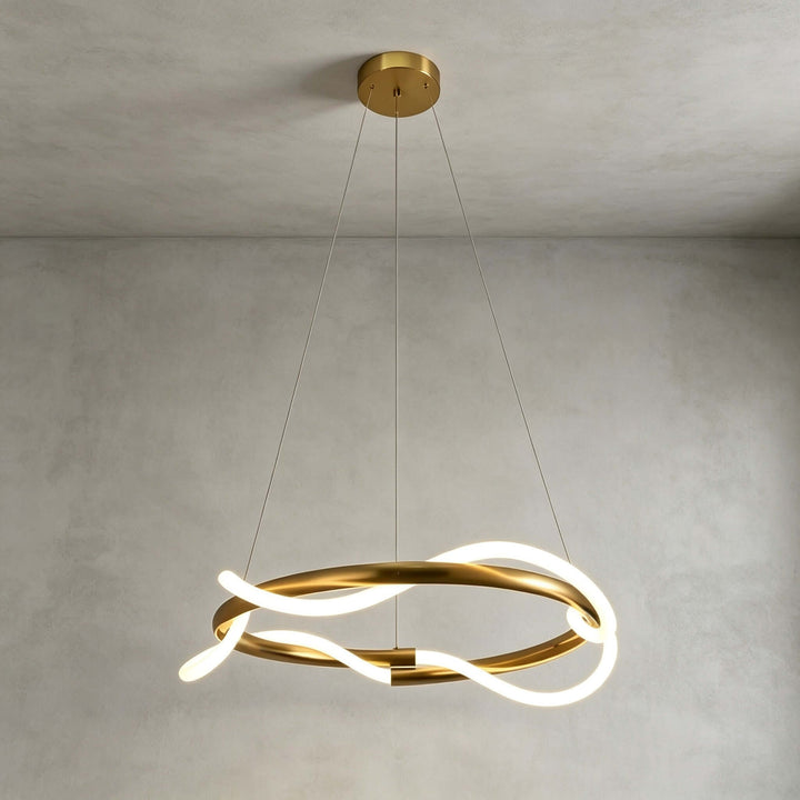 Orvane Chandelier Antique Brass LED Light for Kitchen Islands