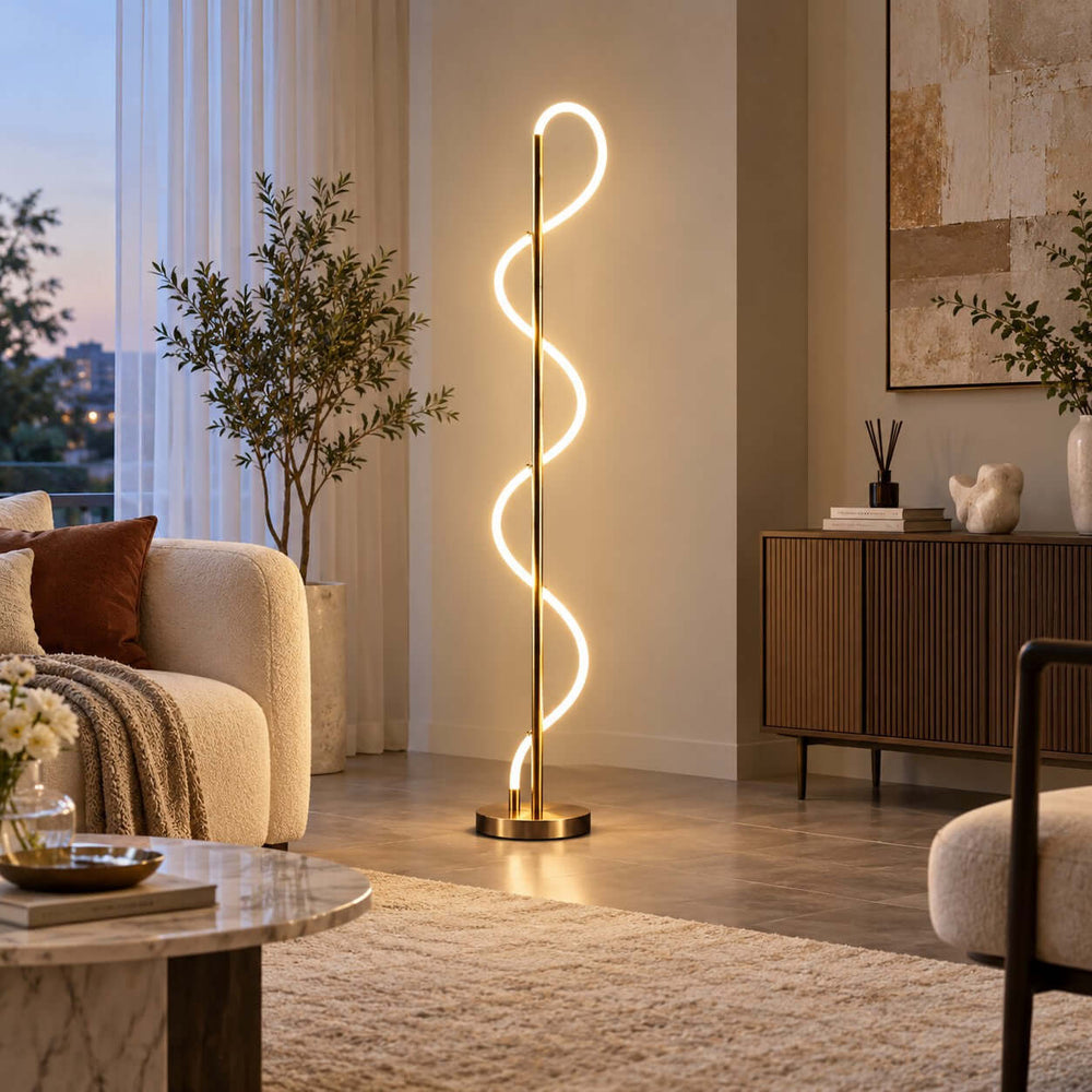 Orvane Floor Lamp | Modern LED Standing Lamp for Living Room