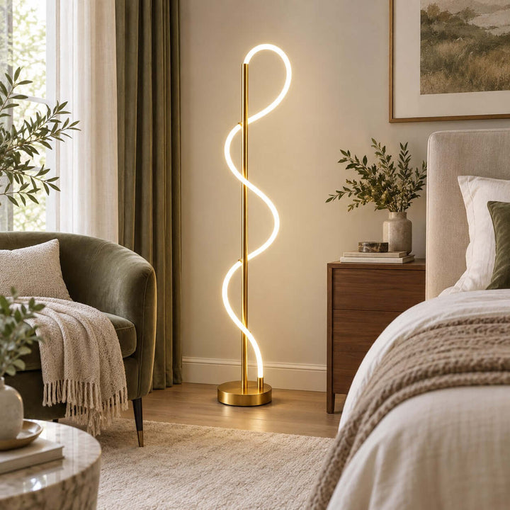 Orvane Floor Lamp | Modern LED Standing Lamp for Living Room
