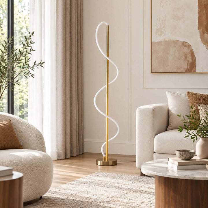 Orvane Floor Lamp | Modern LED Standing Lamp for Living Room