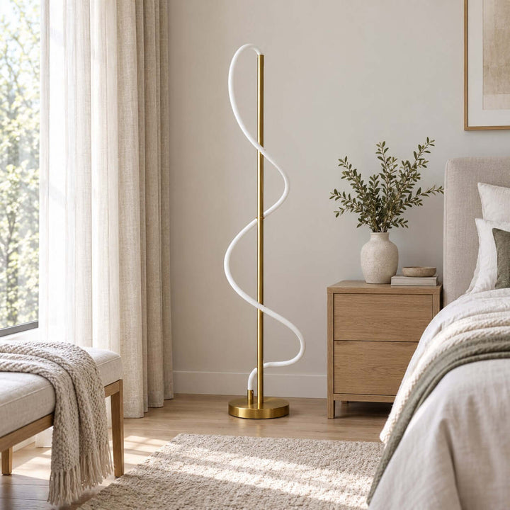Orvane Floor Lamp | Modern LED Standing Lamp for Living Room