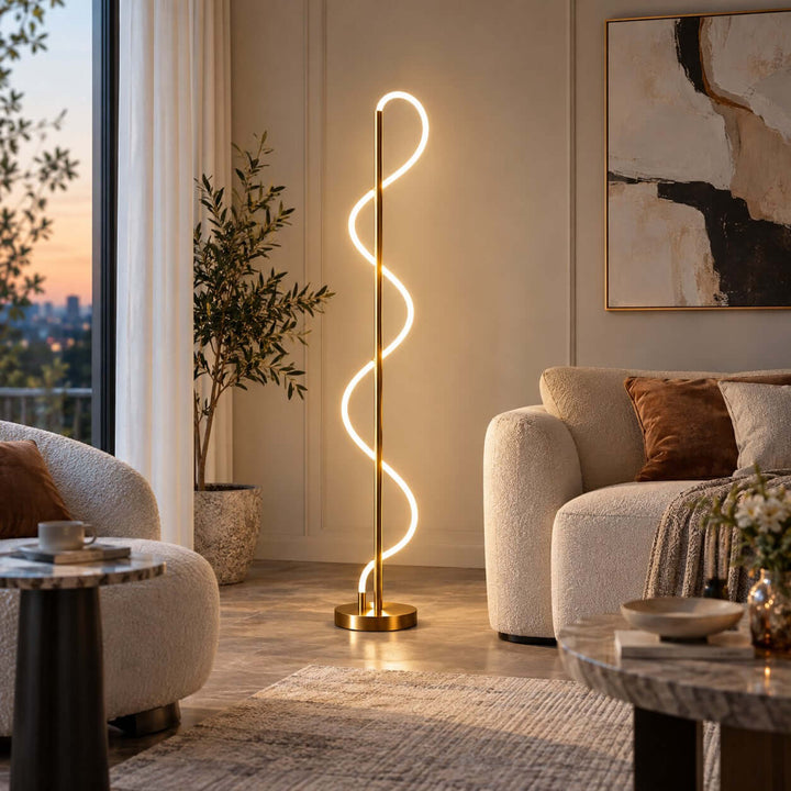 Orvane Floor Lamp | Modern LED Standing Lamp for Living Room