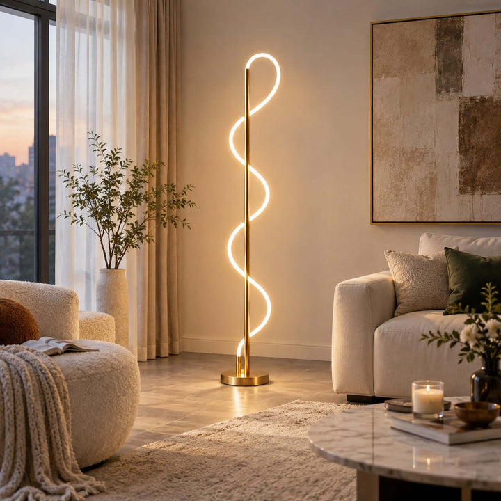 Orvane Floor Lamp | Modern LED Standing Lamp for Living Room